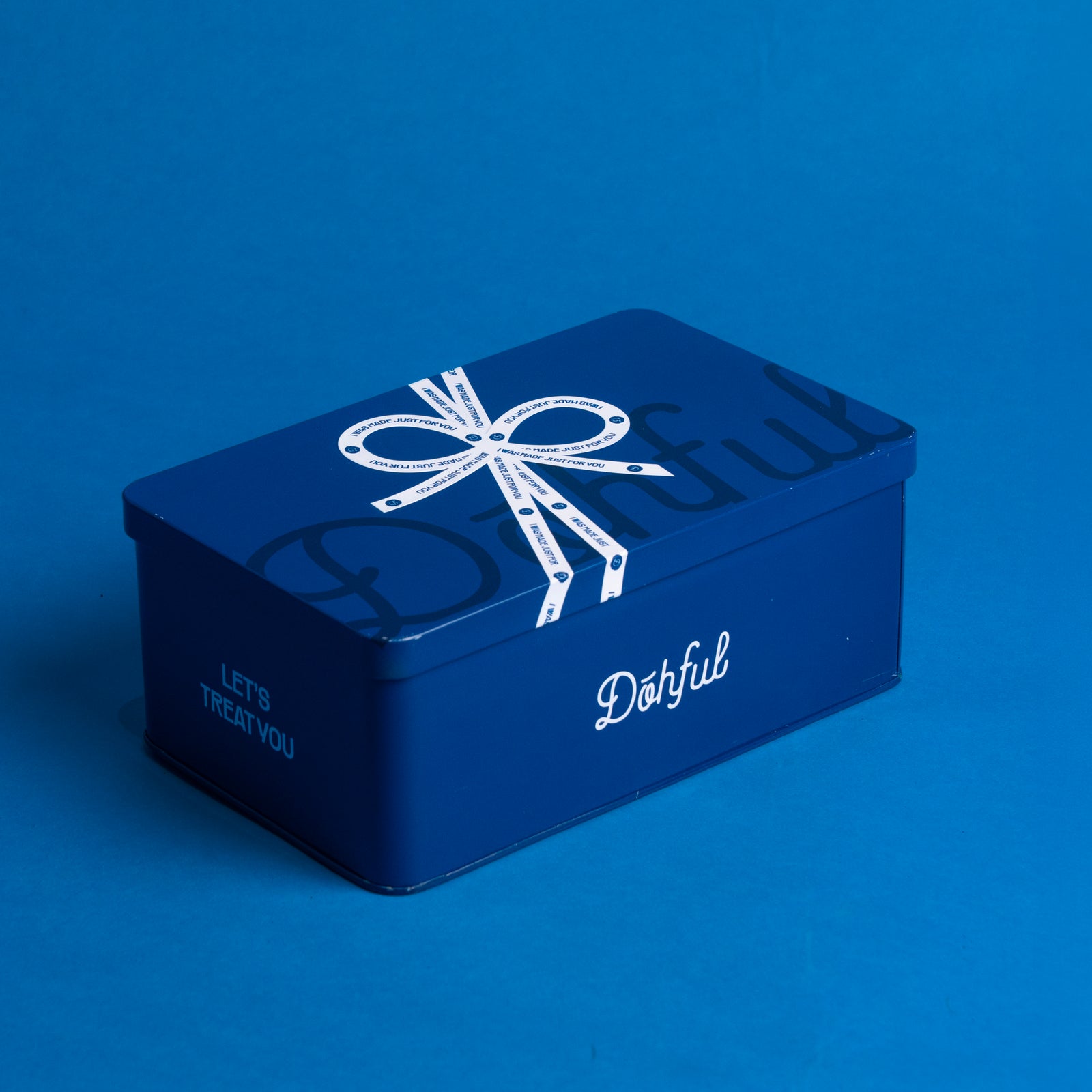 Dohful branded cookie tin